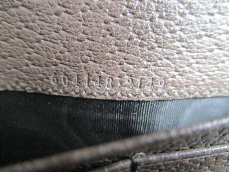 Autentická GUCCI GG DIY Ophidia hnědá kožená peněženka Kontinentální peněženka #a106