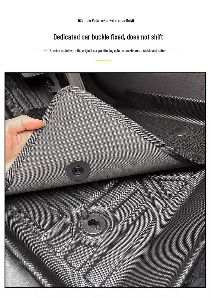 Right-Hand Drive TPE Floor and Trunk Mats for 25-Year BYD Yuan UP Atto 2 - Waterproof and Wear-Resistant