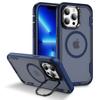For iPhone 13 Pro Max Case Compatible with MagSafe Lens Frame Kickstand TPU+PC Shockproof Phone Cover