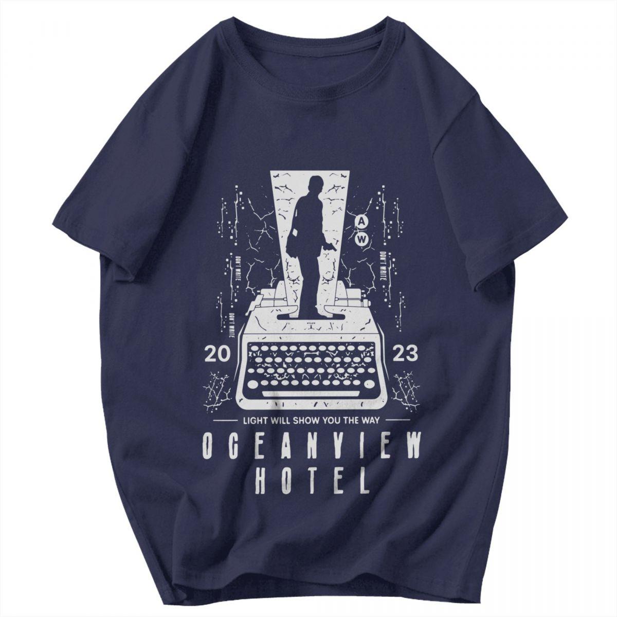 

Men T Shirt Alan Wake Game Dont Write Idea Y2K Graphic Crewneck Unisex Clothing T Shirts 4XL