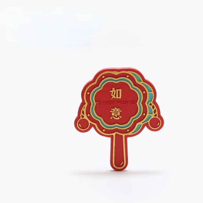 

Новогодний год Дракона Безопасный Магнит на холодильник Наклейка Креативный Китайский стиль Смола Украшение для холодильника