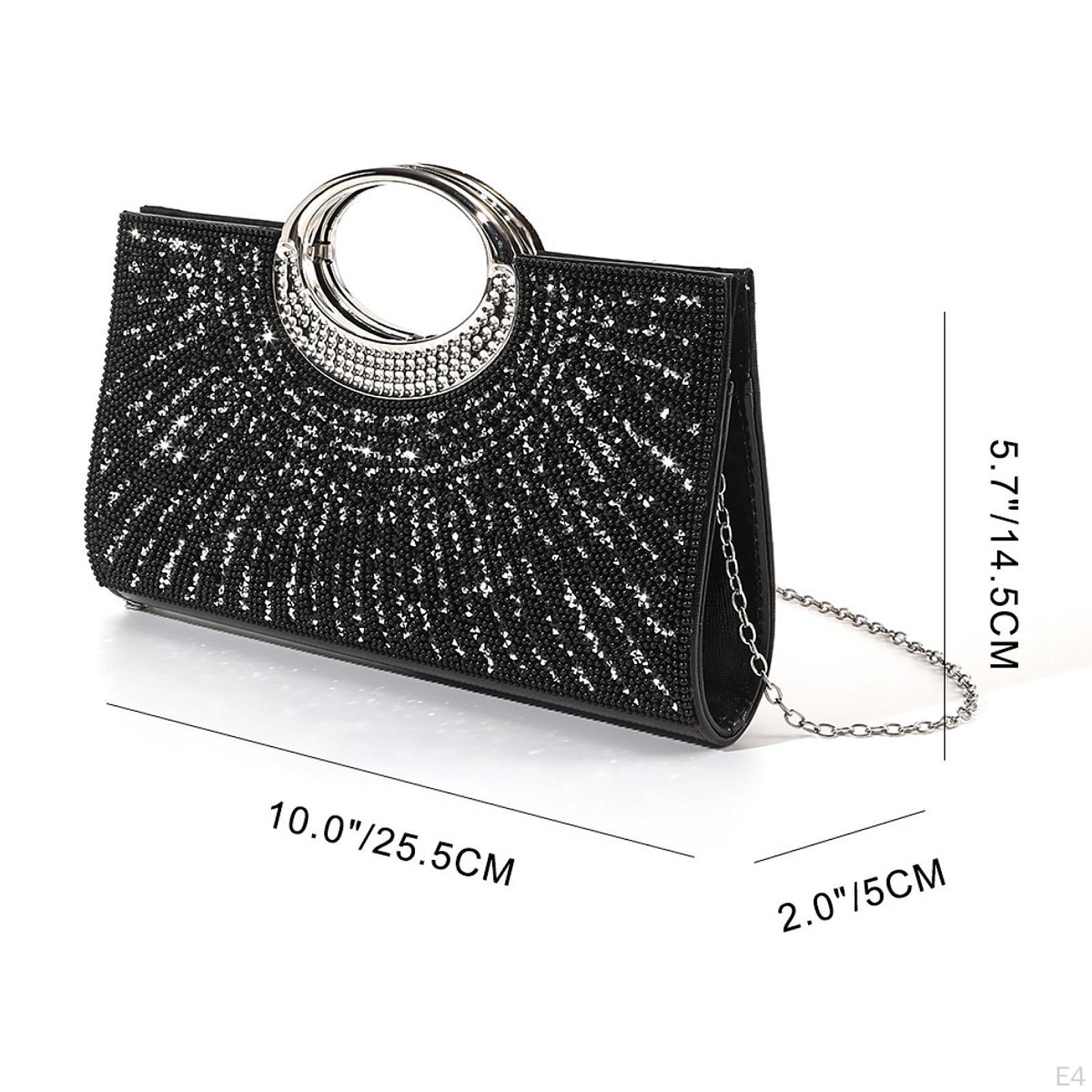 Женская сумка-клатч креативная кроссбоди для выпускного вечера вечернее платье золотой — фото 6