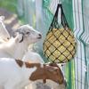 2Pcs/Set Durable Slow Feed Hay Net Large Capacity Hanging Horse Hay Bag 40inch Hay Feeder Bag Equestrian Accessory