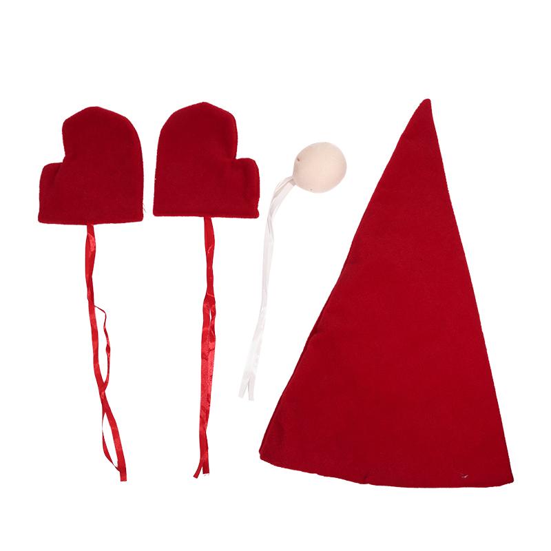 

Christmas Tree Decor Set With Top Hat Nose Gloves For Merry Christmas Party Home Patio DIY Holiday Decor Supplies Xmas Ornaments