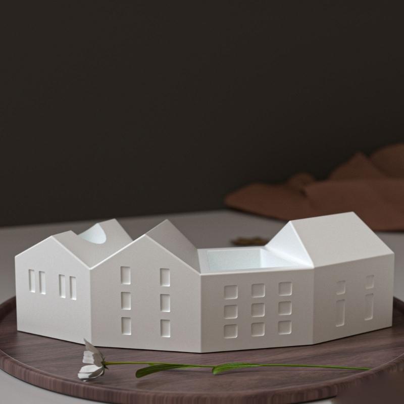 Stampo Contenitore Candela per Alimenti con Incastri Design Casa Stampo per Artigianato per Statuetta Decorativa Strumento per Gioielli