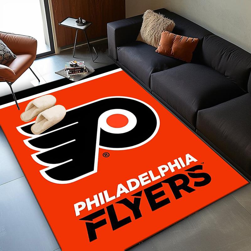 Flyers Hockey Team Area Rug Suitable for Indoor And Outdoor,Carpets for Kitchens, Homes, Offices, Living Rooms,Home Decor,Christmas Gift