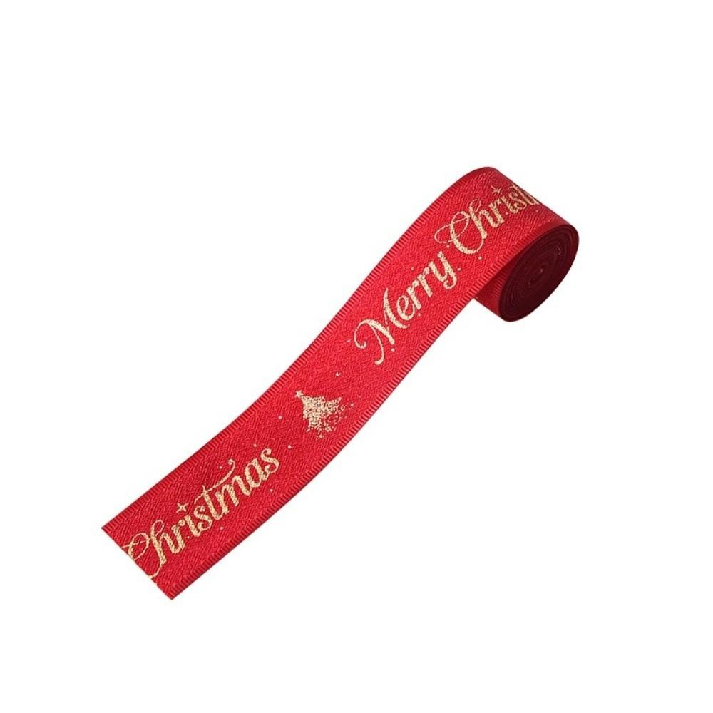 2M Dacron Christmasn Ribbon Red Gift Wrapping Ribbon Holiday Decor Gift Packing  Christmas