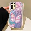 Cartoon Multicolor Butterfly Phone Case for Samsung Galaxy S25 S24 S23 S22 S21 Plus FE Ultra S24+ S25+ Shell Silicone Back Cover
