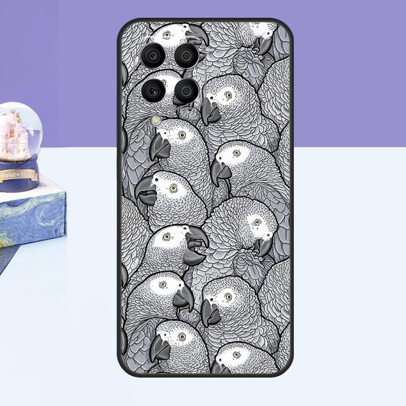 Colorful Parrots Case For Samsung Galaxy M52 M32 M12 M21 M15 M55 M56 M36 M16 M06 M13 M33 M53 M14 M34 M54 M31