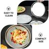 Stainless Steel Cold Dish Plate 20Cm Round Food Storage Tray for Dessert Fruit Snack Barbecue Serving Home Kitchen Restaurant