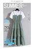 Plus Size Women's Summer Camisole Dress: 2026 Chinese Style Slimming Short-Sleeved Two-Piece