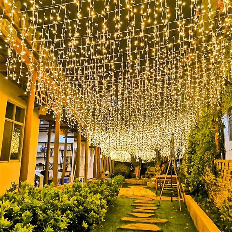 Outdoor Christmas LED String Light Garlands Decoraction Fairy Lamp For Home Wedding Party Holiday Lights