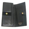 Salvatore Ferragamo Vala Wallet Long Wallet Bifold Long Wallet Leather Black