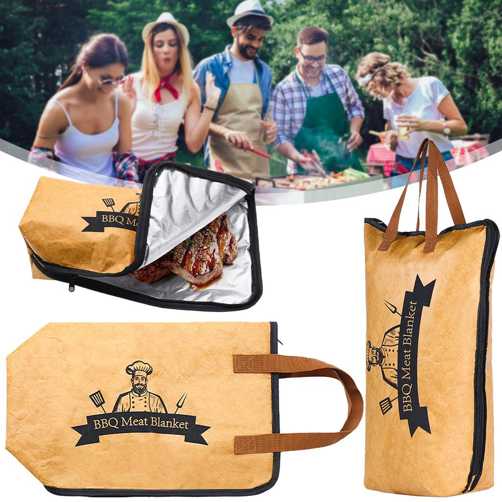 BBQ Blanket Portable Insulated Meat Rest Bag For Outdoor Smokers Grilling