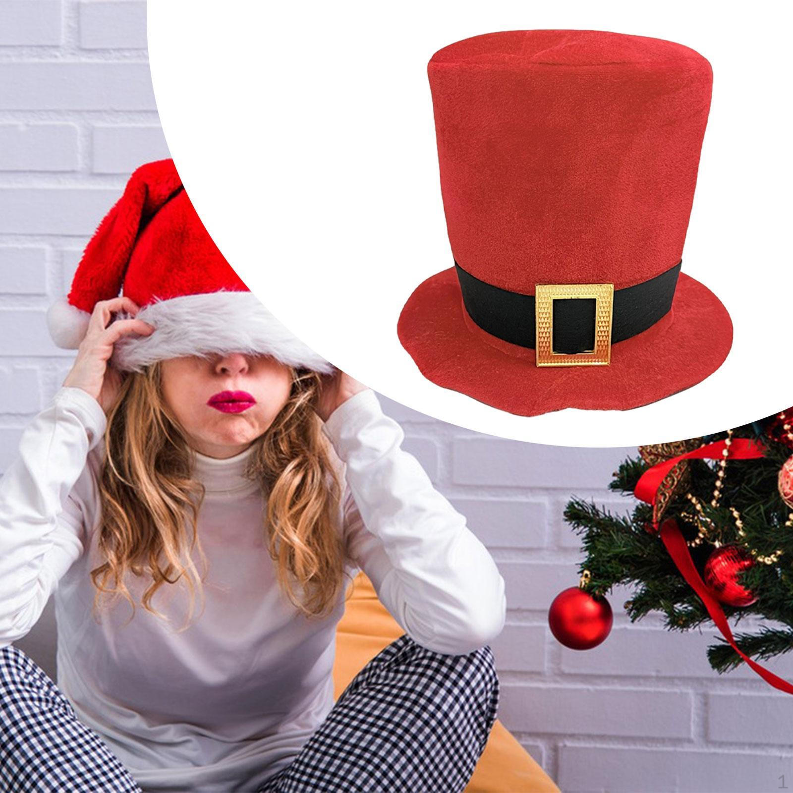 

Рождественский цилиндр, костюм, аксессуары для вечеринки, ночного клуба, ролевые игры Without White Fluff