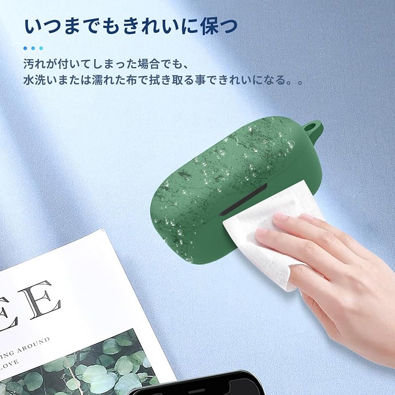 [2024 NEW] Bose QuietComfort Earbuds (2nd Gen) for Case Cover [NOUKAJU]Bose QC Earbuds Wireless Earphones Silicon Protective Case (With Carabiner +