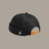 Vintage Style Brimless Docker Cap Adjustable Dome Melon Cap Unisex Brimless Hat  Street Hip Hop