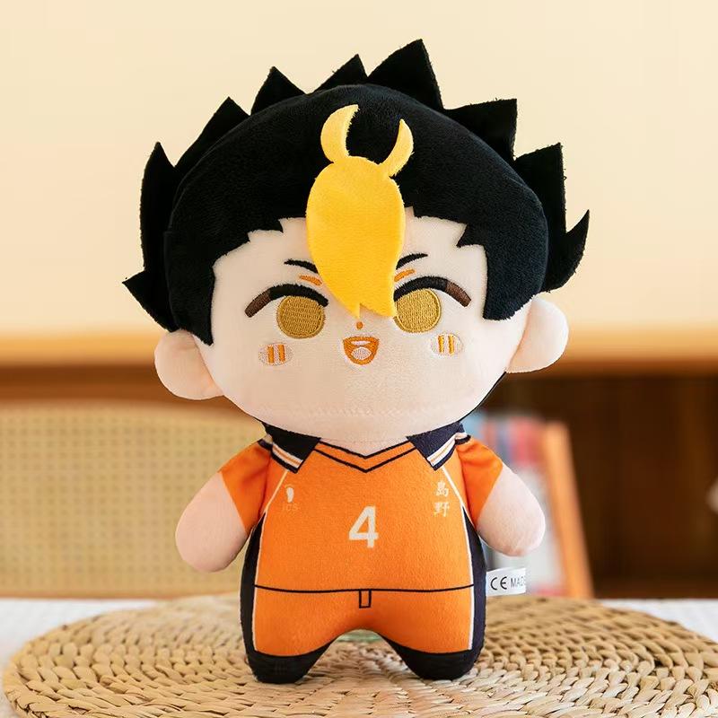 Anime Haikyuu!! Plush Toys Cute Shoyo Kenma Plushie Kawaii Bokuto Tsukishima Soft Doll Room Decor Collection For BIrthday Gift