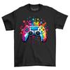 Controller Game Farbe Tropfen Design T-Shirt Herren Damen T-Shirts Top - Leveln Sie Ihren Stil auf! Lustiges T-Shirt Herren Damen T-Shirts Top,