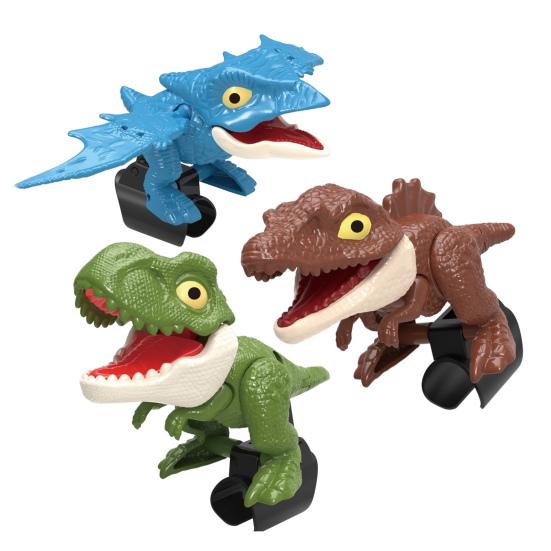 Dinosaurierspielzeug Mini Cartoon Tier Finger Hand Biss Spielzeug Niedliche Tyrannosaurus Rex Pterodactylus Figuren Interaktives Rollenspielzeug