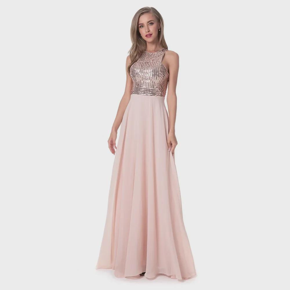 Sequined Slim Bridesmaid & Evening Dress - Women's 2020 Collection