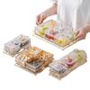 Elegant Glass Divided Serving Platter