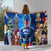 Anime D-Dragon Ball Game Cartoon Flannel Blanket,Ultra Soft Warm Plush Throw for Home Bedroom Bed Sofa Cover Office Camping