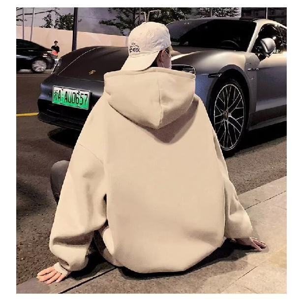 

Мужской свитер с капюшоном, повседневный свободный модный топ с буквенным принтом, универсальное пальто 5XL абрикосовый