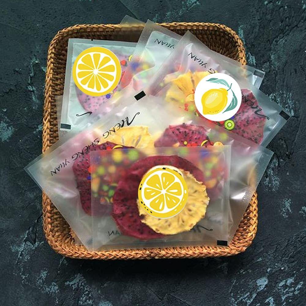 Small Business Cute Fruit Self Adhesive Label Lemon Stickers Stickers Roll