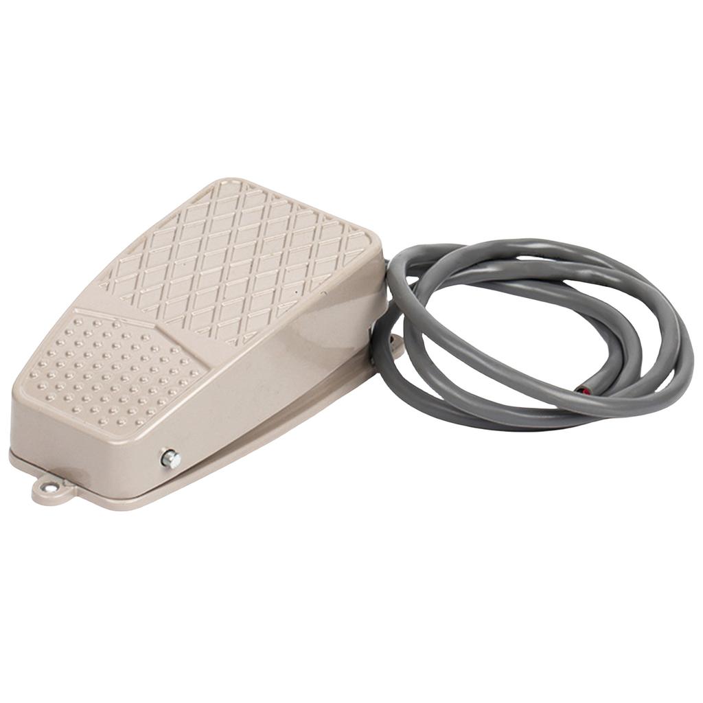 Foot Switches Momentary Pedal Electrical Controller Heavy Duty Antiskid Surfaces Aluminum for Technicians Industrial Use