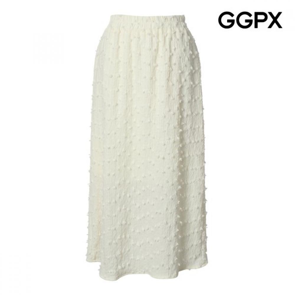Pom Pom Spring Banding Skirt Gq1sk003b blacks/F