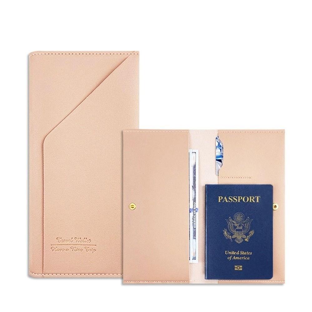 Travel Wallet Passport Clip Travel Accessories Ticket Holder PU Leather Passport Cover  Men