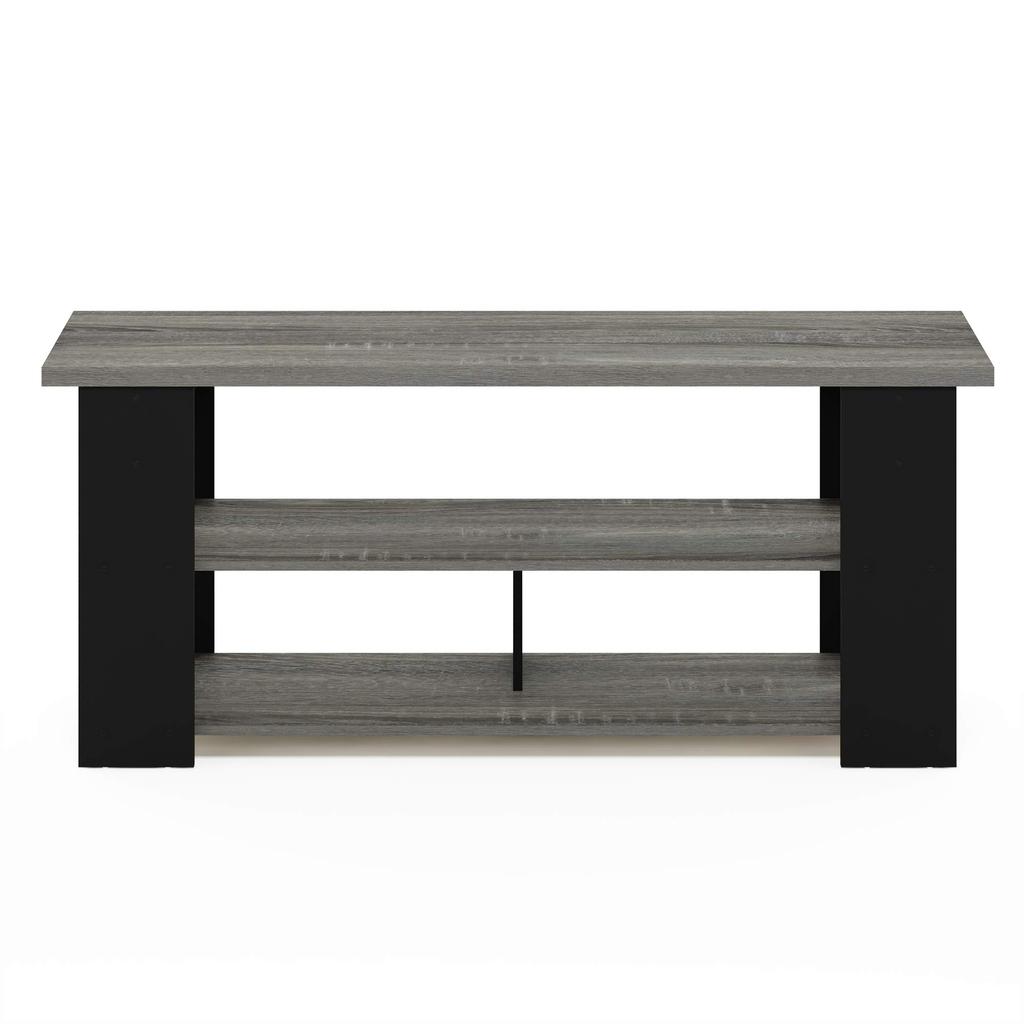 Furinno JAYA TV Stand French Oak Gray/Black