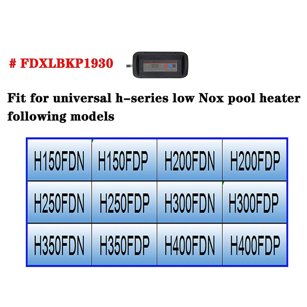 FDXLBKP1930 Pool Heater Control Panel Keypad Membrane Switch For H & H FD Series