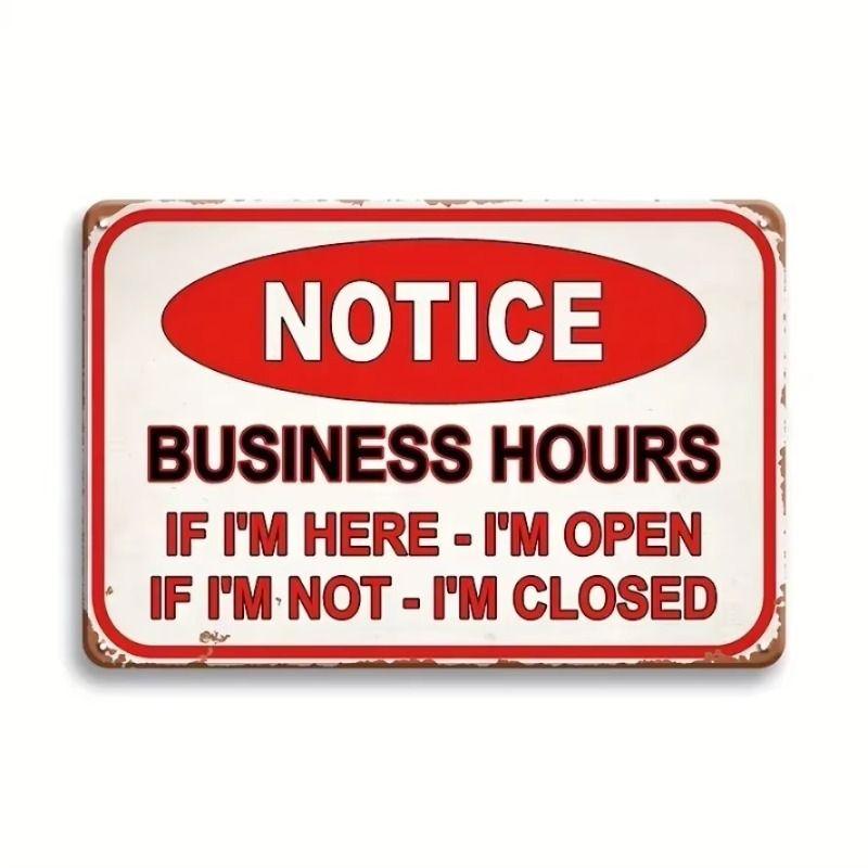 Decorative Metal Wall Art Sign 20x30cm