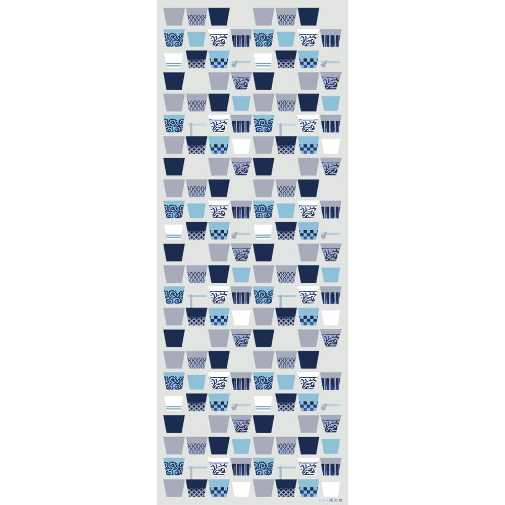 Hama pattern tenugui soba choco side by side