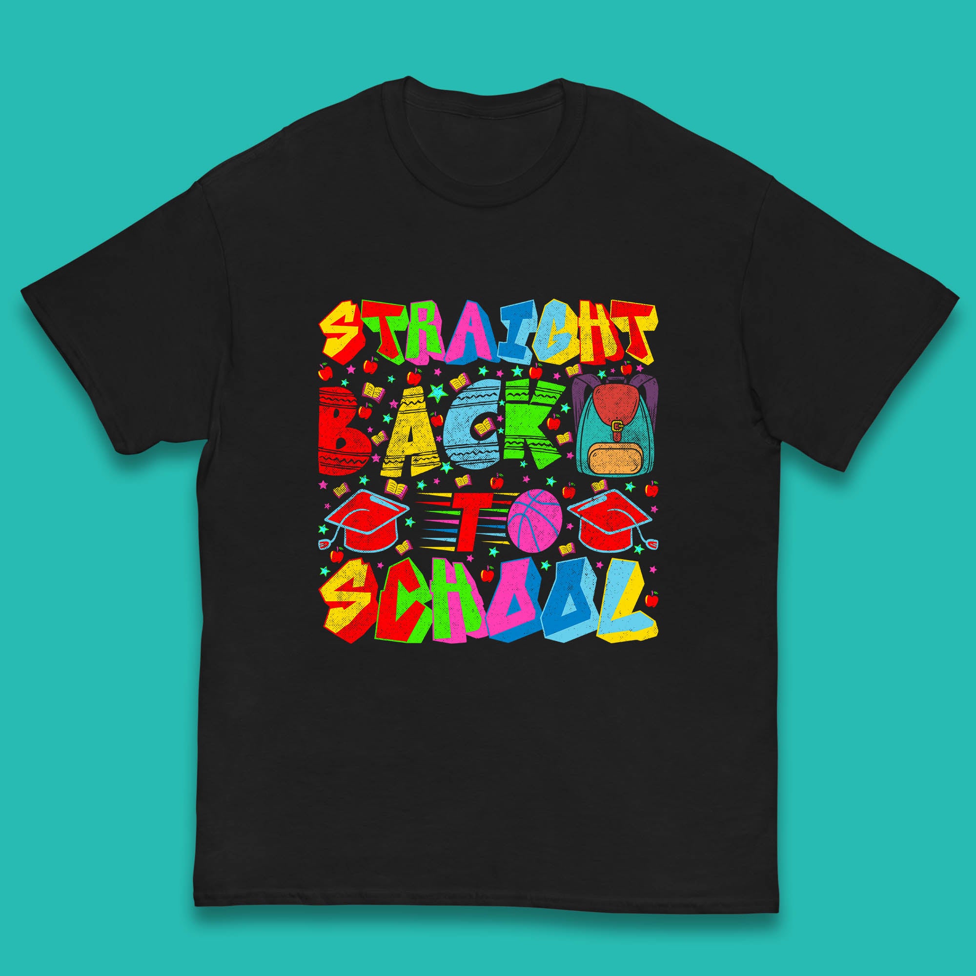 Straight Back To School Back To School First Day Of School Kids T Shirt 130