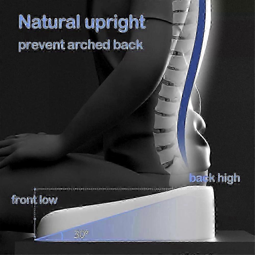 Memory Foam Seat Cushion for Office Chairs - Relieves Tailbone Pain and Improves Posture