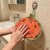 Super Soft Pumpkin Hand Towels Water-absorbing Fast Drying Halloween Kitchen Towel Hanging Thickened Halloween Towels Kitchen