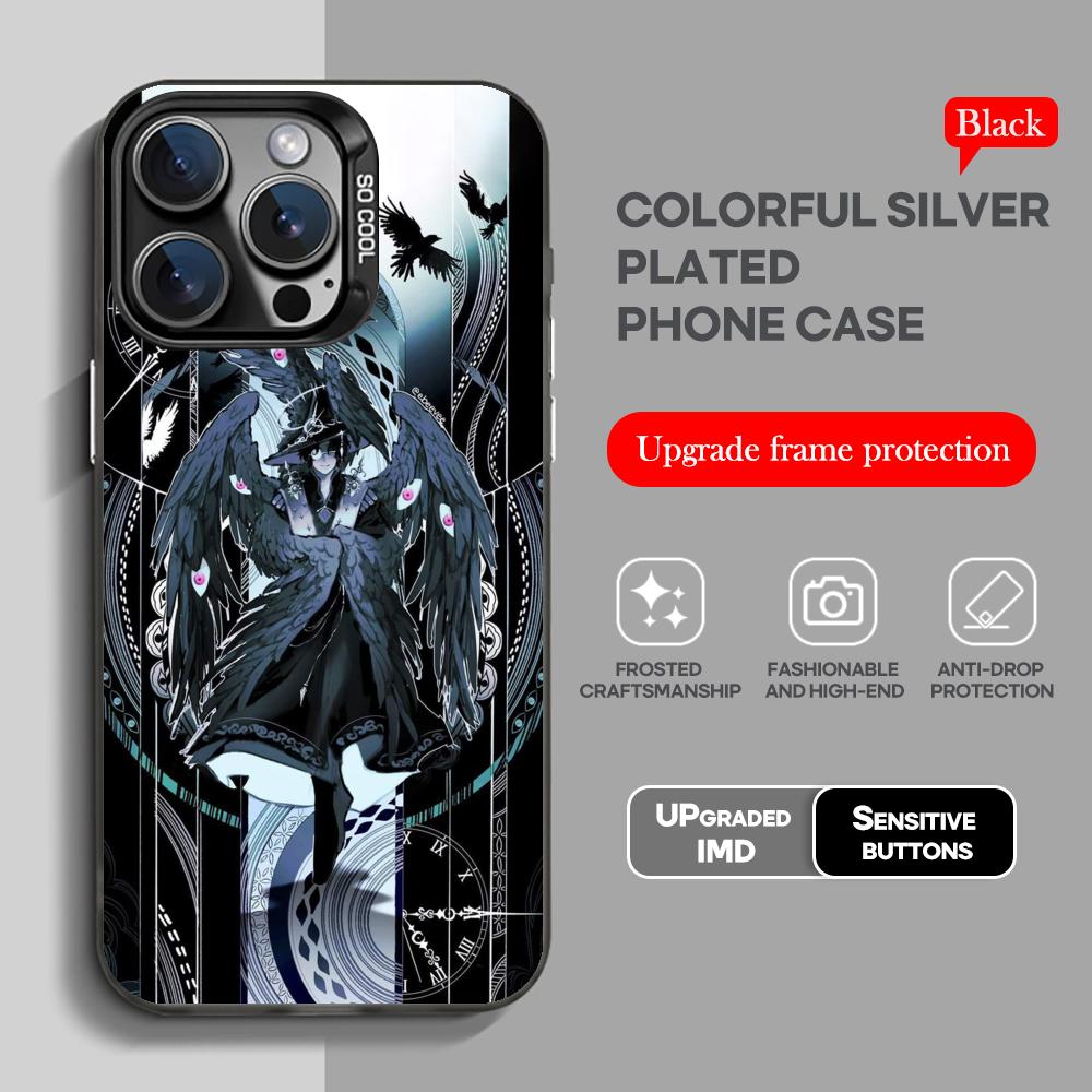 Lord of Mysteries Phone Case black IMD Colorful Silver Suitable case for iPhone 17 16 e 15 14 13 12 11 Pro Max