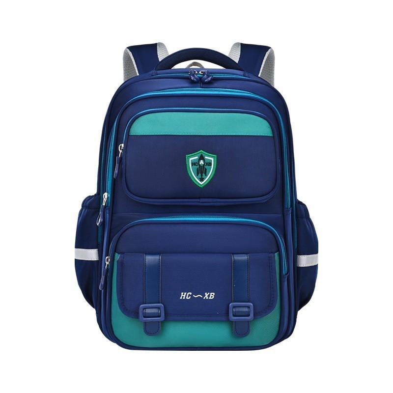 Stilvoller Schulrucksack im britischen Stil für Kinder, große Kapazität, leicht, Oxford-Stofftasche mit ergonomischen Schultergurten