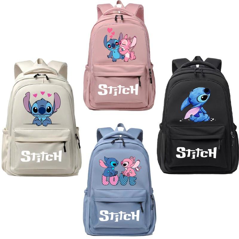 Disney Stitch Large Capacity Backpack Kids Boys Girls School Supplies Storage Bag Anime Fashion Student Bookbag
