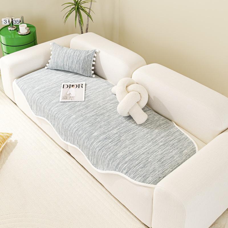 Special-Shaped Sofa Cushion Universal In All Seasons  New Sofa Cover Cloth Anti-Cat Scratch Solid Color Simple Straight Row Sofa Seat Cushion