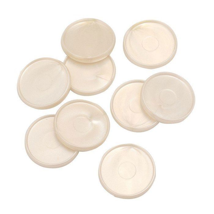 Binding Discs - We R Memory Keepers - Pearl White - 9 Pcs - Plastic - 3 Cm Diameter