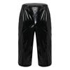 S-3XL Mens Outdoor Workout Shorts Waterproof Cargo Style Multi Pocket Elastic Waistband Overalls Capri Pants for Beach Club
