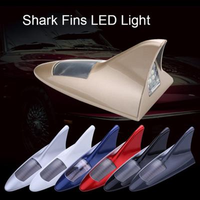 Yousheng Solar Shark Fins Antenna Light with Remote Control Super Bright Adhesive Universal SUV Van Auto 13 LED Warning Roof Lamp