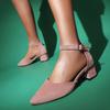 Zehensandale Damen Sommerschuhe Outdoor Pumps Damen Knöchelriemen Elegant Schwarz Rosa Grün Party Hochzeitsschuhe Marke