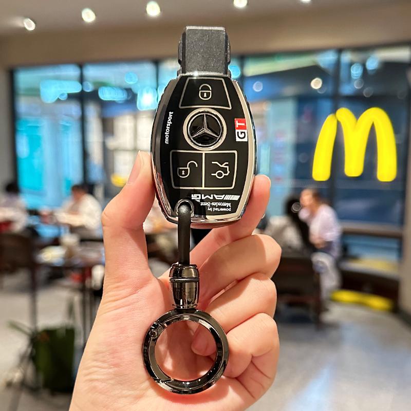 CRX1 New TPU Car Logo Smart Key Case Cover Shell Accessories For Mercedes Benz AMG A B C E GL S GLA GLK CLS Class W463 W204 W176 W205