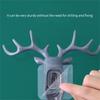 Elephant Deer Head Wall Hook Decorative Key Holder With Sturdy Plastic And Easy Adhesive For Home Decoration