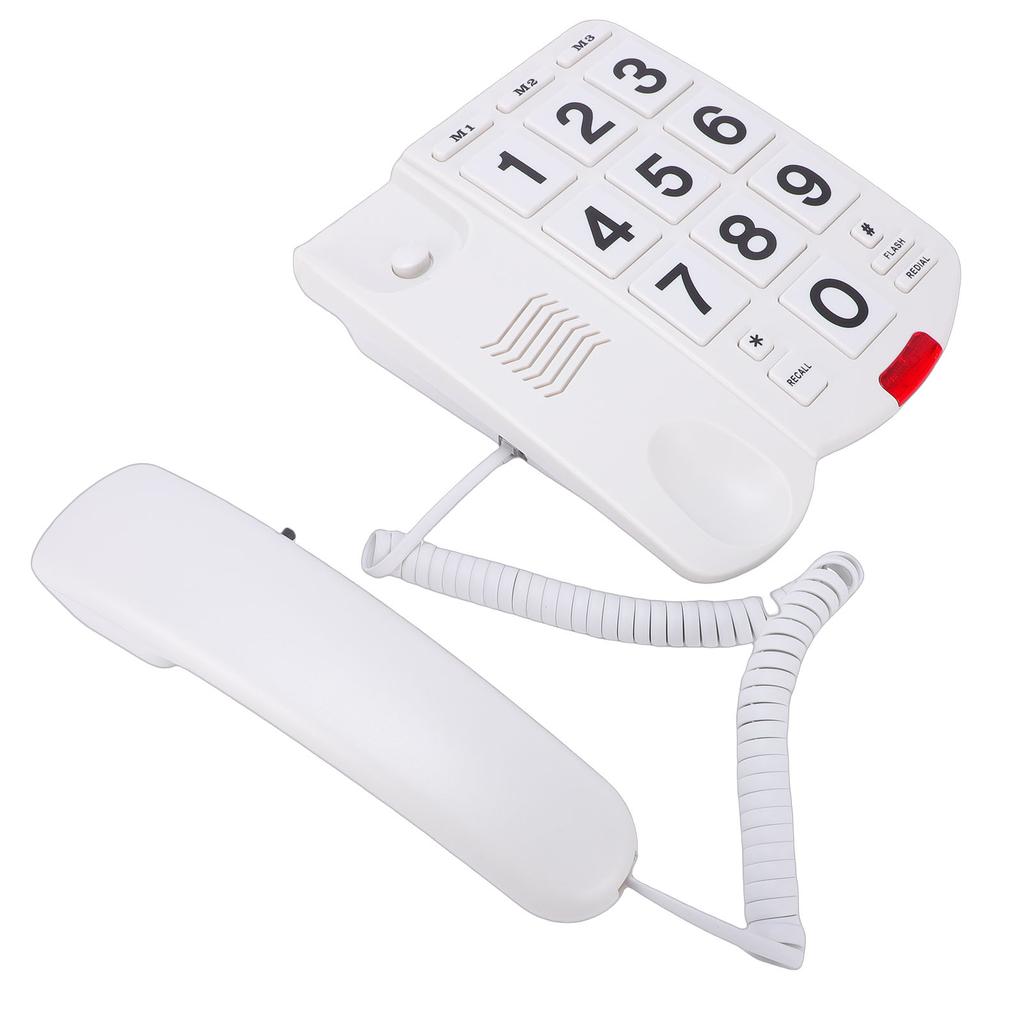 Large Keys Corded Phone   Speed   Landline Phone with 110dB Loud   Flashing Indicator   Function for Seniors